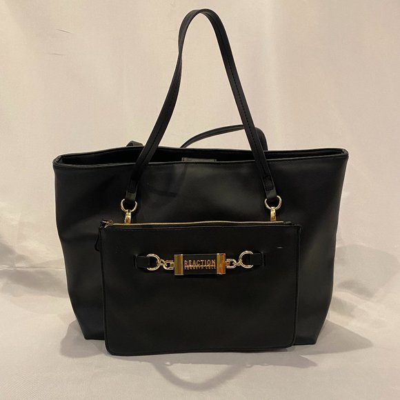 NWOTs Kenneth Cole Reaction Women's New Black Tote and Shoulder Bag Combo - Picture 4 of 8